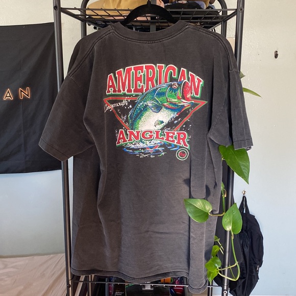 Vintage Wrangler Rugged Wear Largemouth Bass T-shirt - Picture 2 of 3